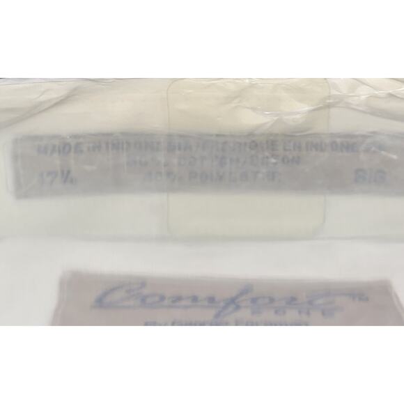 George Foreman Comfort Zone Men's White Button Up Short Sleeve Shirt Size 17.5 - Picture 4 of 6